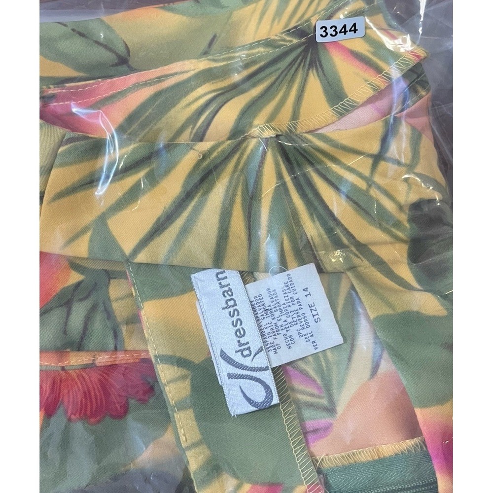 Vtg Dressbarn Sz 14 Sleeveless Tank Blouse Tropical Resort Vibrant Hawaiian - Picture 6 of 6